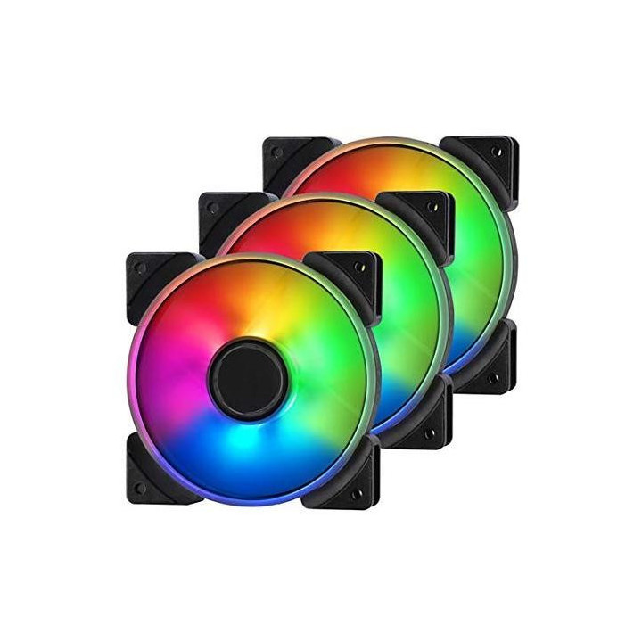 Комплект вентилатори Fractal Design 120mm Prisma AL-14 RGB PWM 3P - FD-FAN-PRI-AL14-PWM-3P