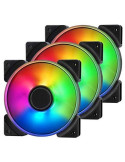 Комплект вентилатори Fractal Design 120mm Prisma AL-14 RGB PWM 3P - FD-FAN-PRI-AL14-PWM-3P