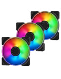 Комплект вентилатори Fractal Design 120mm Prisma AL-12 RGB PWM 3P - FD-FAN-PRI-AL12-PWM-3P