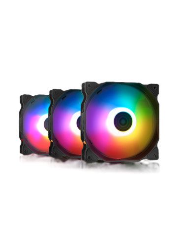 Комплект вентилатори Adata VENTO 120 ARGB PWM BLACK - VENTO120ARGBPWM3C-BKCWW