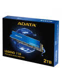 SSD диск Adata 2TB LEGEND 710 PCIe Gen3 x4, NVMe 1.4, up to 2,400/1,800MB - ALEG-710-2TCS