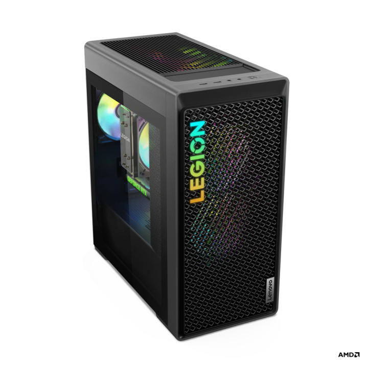 Геймърски компютър Lenovo Legion T5 26, AMD Ryzen 5 7600, NVIDIA GeForce RTX 4060 8GB GDDR6, 32GB(2x16GB) DDR5 RAM, 1TB SSD -  90UY00A3BH