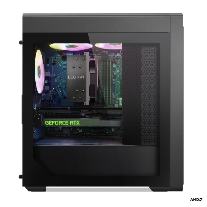 Геймърски компютър Lenovo Legion T5 26, AMD Ryzen 5 7600, NVIDIA GeForce RTX 4060 8GB GDDR6, 32GB(2x16GB) DDR5 RAM, 1TB SSD -  90UY00A3BH