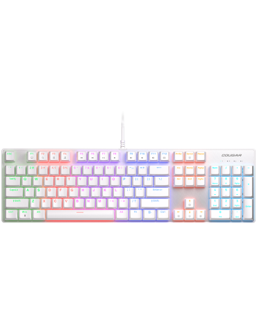 Геймърска клавиатура Cougar Ultimus EX, White - CGR-WM1MW-ULE