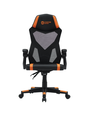 Геймърски стол Canyon Flow MCH01 Mesh, Black Orange - CNE-MCH01