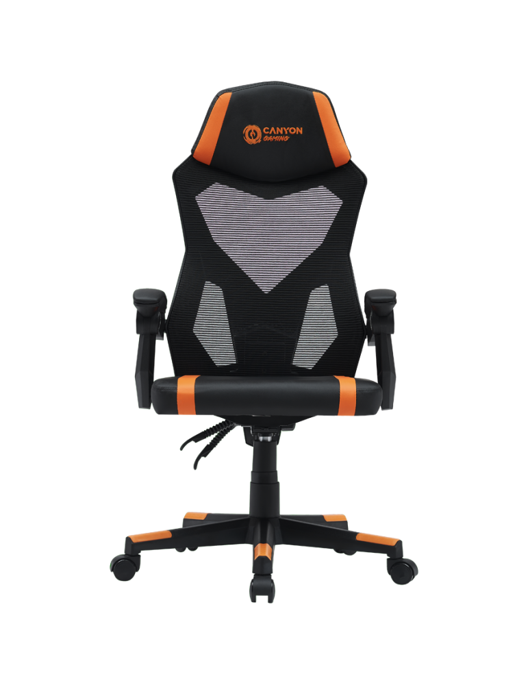 Геймърски стол Canyon Flow MCH01 Mesh, Black Orange - CNE-MCH01