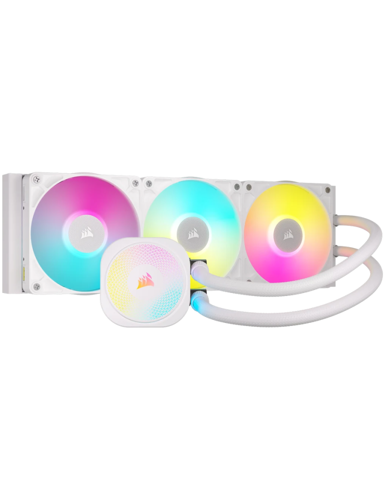 Водно охлаждане за процесор Corsair iCUE LINK TITAN 360 RX RGB White AIO, 360mm Radiator - CW-9061021-WW