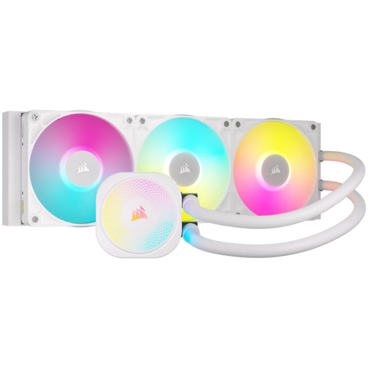 Водно охлаждане за процесор Corsair iCUE LINK TITAN 360 RX RGB White AIO, 360mm Radiator - CW-9061021-WW