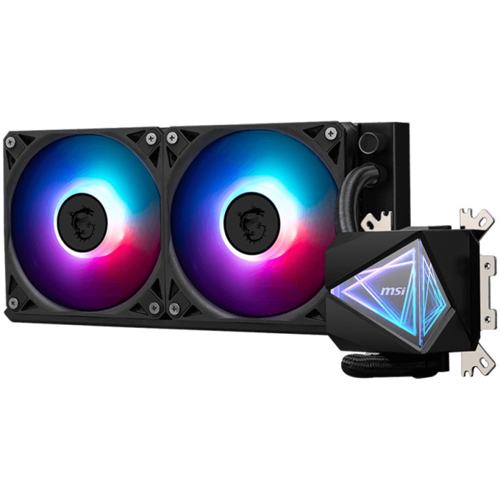 Водно охлаждане за процесор MSI MAG CORELIQUID I240 2x 120mm ARGB Fans, LGA1851/AM5