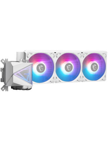 Водно охлаждане за процесор MSI MAG CORELIQUID I360 WHITE, 3x 120mm ARGB Fans, LGA1851/AM5