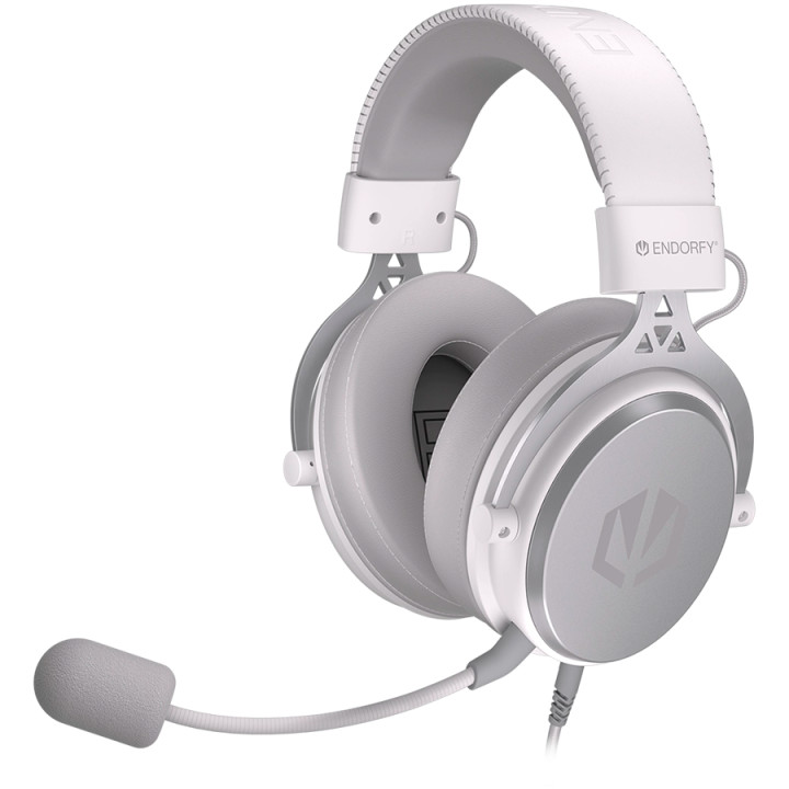Геймърски слушалки Endorfy Viro Plus, USB, Onyx White - EY1A005