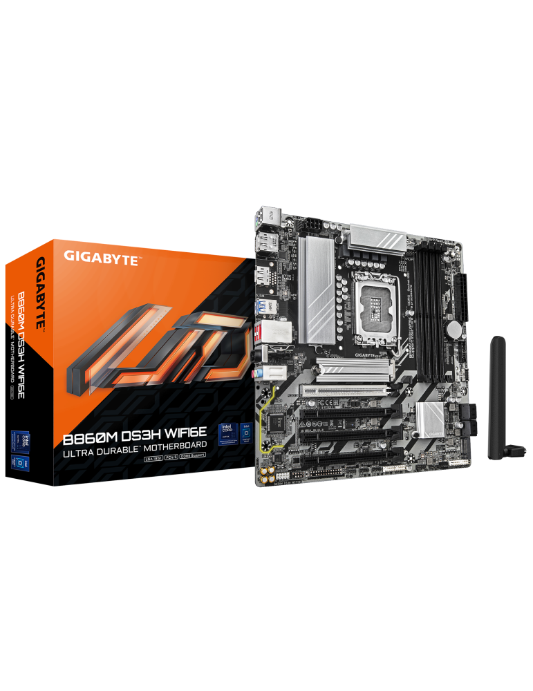 Дънна платка Gigabyte B860M DS3H WIFI 6E, LGA1851 - B860M DS3H WIFI6E