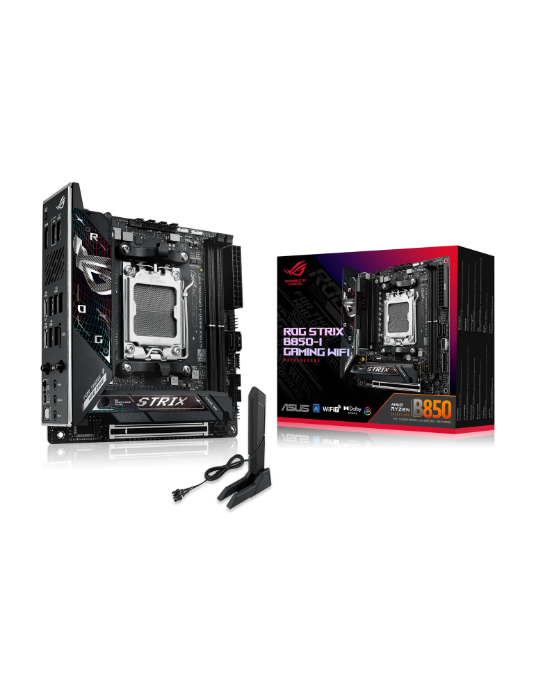Дънна платка Asus ROG STRIX B850-I GAMING WIFI 7 Mini-ITX, AM5 - 90MB1K30-M0EAY0