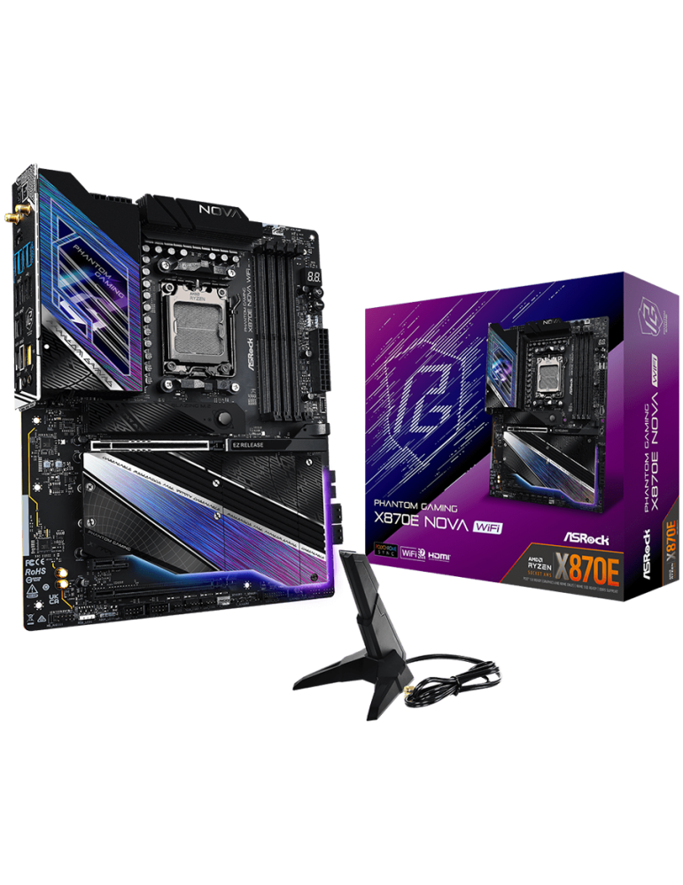 Дънна платка AsRock X870E Nova WiFi, AM5