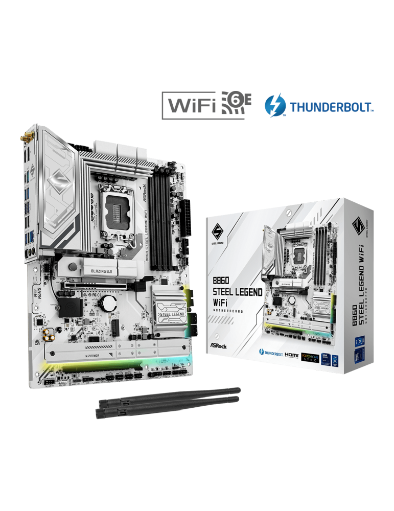 Дънна платка AsRock B860 STEEL LEGEND WIFI 6E, LGA1851