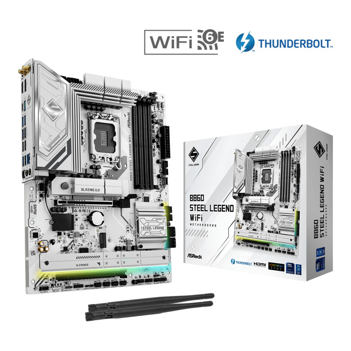 Дънна платка AsRock B860 STEEL LEGEND WIFI 6E, LGA1851