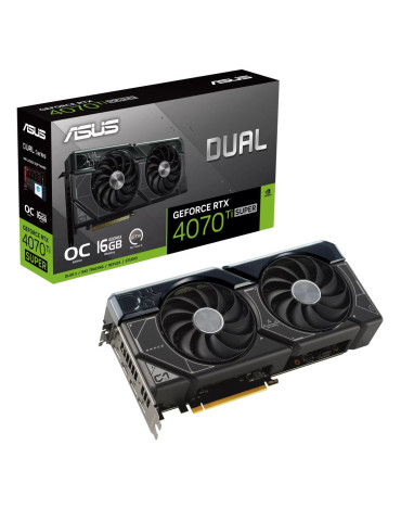 Видео карта Asus Dual GeForce RTX 4070 Ti SUPER OC Edition 16GB GDDR6X, 256bit - DUAL-RTX4070TIS-O16G