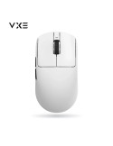 Професионална геймърска мишка VXE Dragonfly R1 1K, Huano Ice Berry Pink Dot Switches, White - VXE-R1-WH