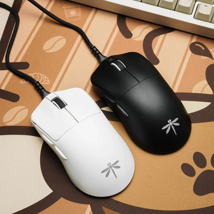 Професионална безжична геймърска мишка VGN F1 PRO MAX DRAGONFLY - 1K (4K compatible), Kailh Black Gold Mamba Switches, White - F1-PRO-MAX-DRAGONFLY