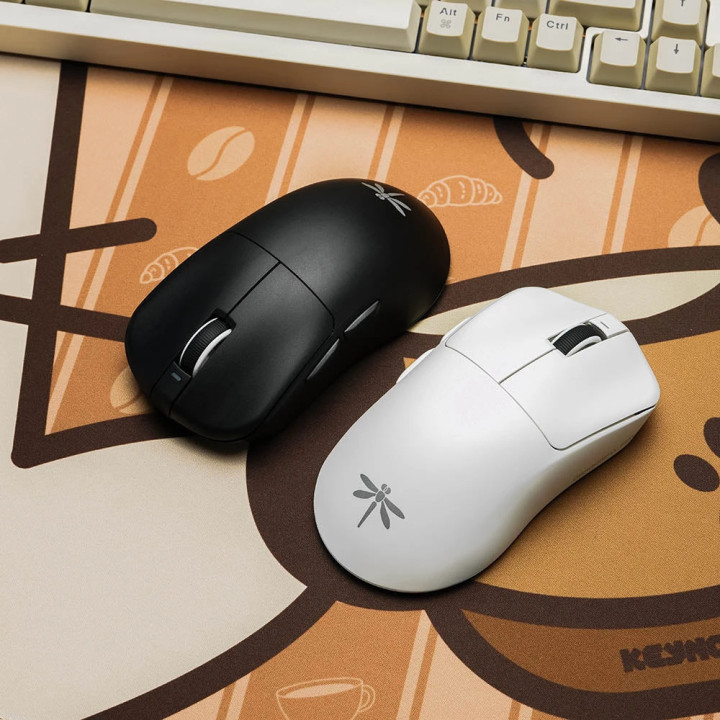 Професионална безжична геймърска мишка VGN F1 PRO MAX DRAGONFLY - 1K (4K compatible), Kailh Black Gold Mamba Switches, White - F1-PRO-MAX-DRAGONFLY