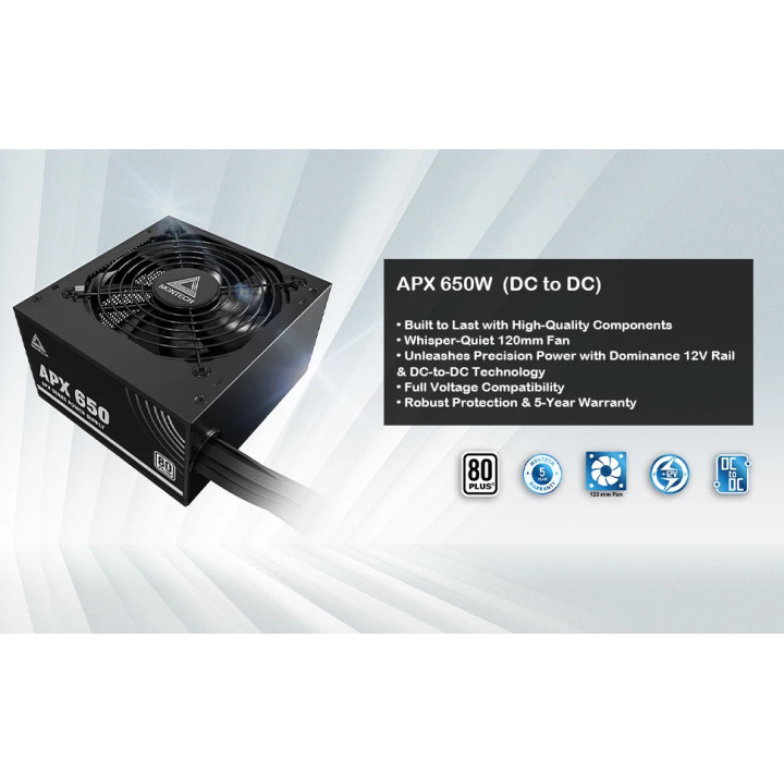 Захранване Montech 650W APX, 80 Plus White - MONTECH-APX-650