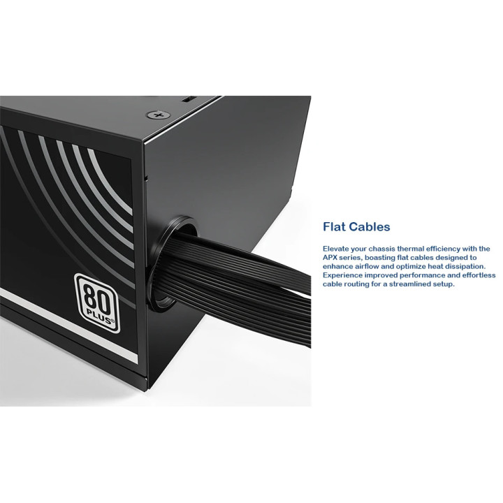 Захранване Montech 650W APX, 80 Plus White - MONTECH-APX-650