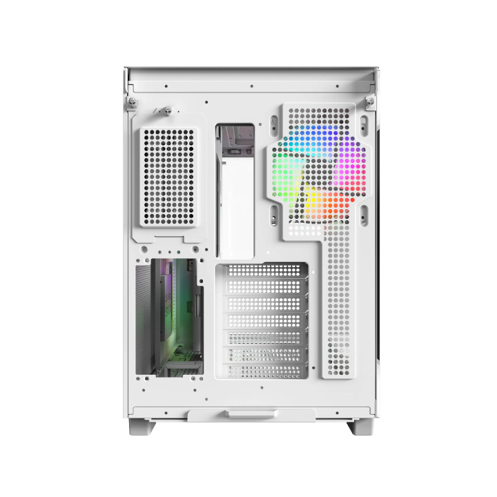 Кутия за компютър Montech KING 65 Pro, Dual Chamber Mid-tower Case, 3 ARGB Fans, White - MONTECH-KING-65-PRO-W