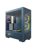 Кутия за компютър Montech SKY TWO, Mid-tower Case, TG, 4x120mm ARGB Fans, Morocco Blue - MONTECH-SKY-TWO-BLUE