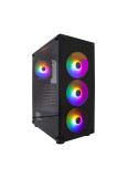 Кутия за компютър 1stPlayer Fire Dancing V3-B RGB, ATX, 4бр включени вентилатора - V3-B-4F1
