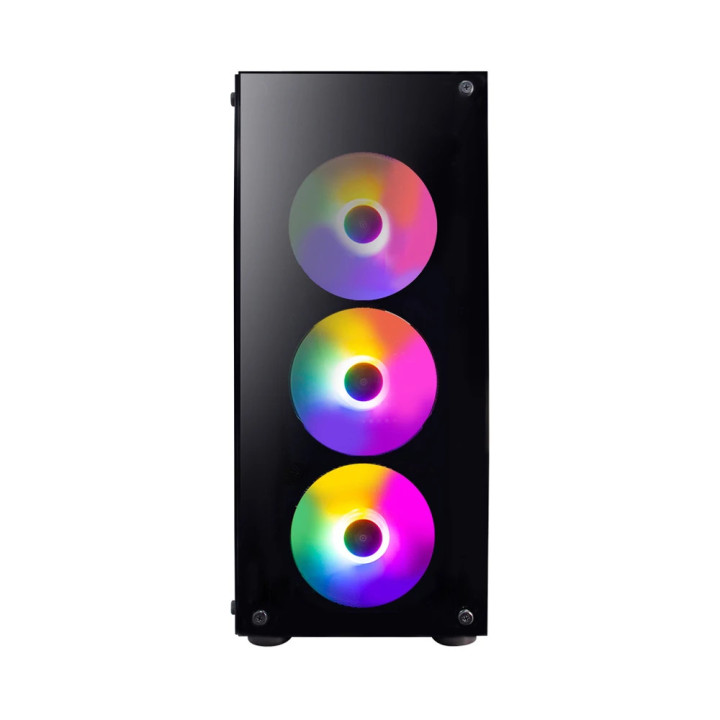 Кутия за компютър 1stPlayer Fire Dancing V3-B RGB, ATX, 4бр включени вентилатора - V3-B-4F1
