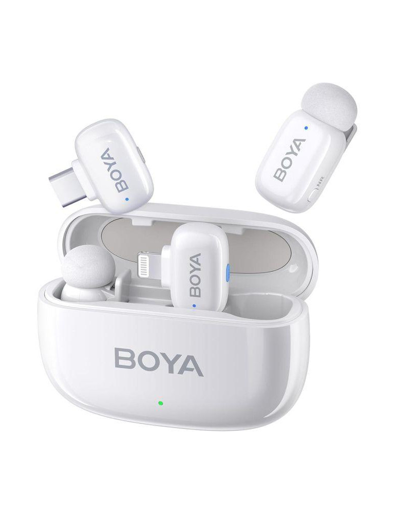 Безжична микрофонна система BOYA Mini за USB-C и DI - Бели - BOYA MINI-13
