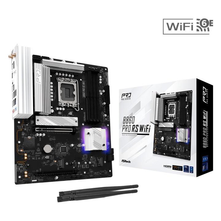 Дънна платка AsRock B860 PRO RS WIFI, LGA1851