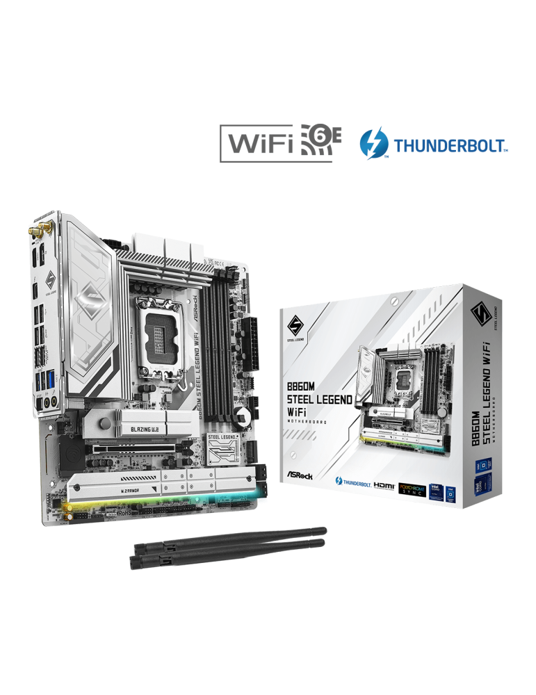 Дънна платка AsRock B860M STEEL LEGEND WIFI, LGA1851