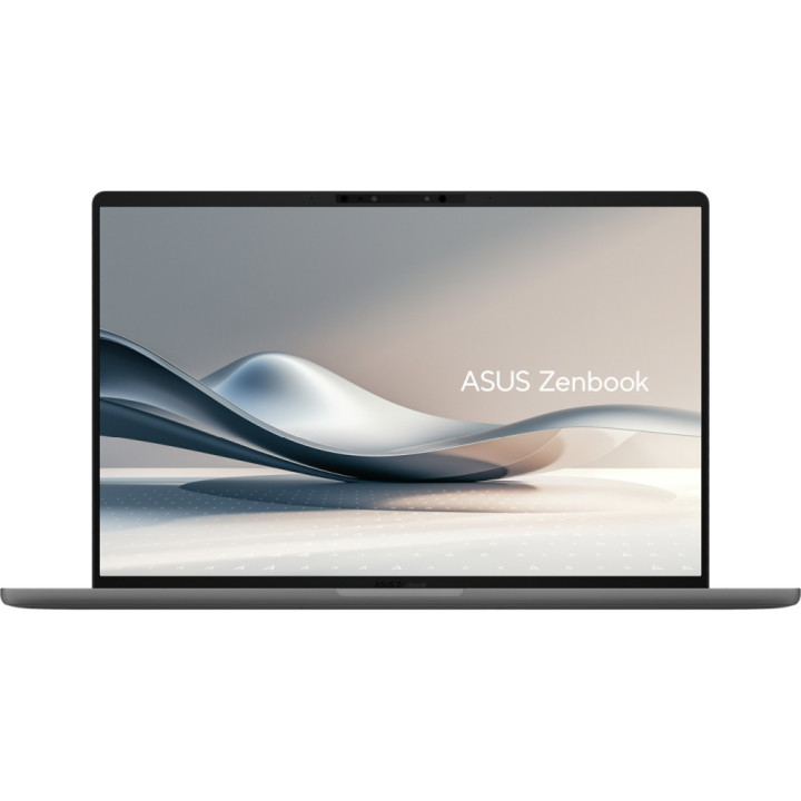 Лаптоп Asus Zenbook UX3407RA-QD026X, Snapdragon X Elite X1E 78 100, 14" OLED (1920 x 1200), 32GB RAM, 1TB SSD, Win 11 Pro, Iceland Gray - 90NB16G2-M002R0