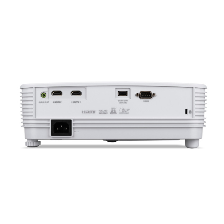 Проектор Acer X1526, DLP, WXGA (1920x1080), 4000 ANSI Lm, 13 000:1, 3D ready, 2xHDMI, USB (Type A)x 1, RCA, RS232, Lamp life up to 20 000h, Auto keystone, Speaker 1x3W, White - MR.JX911.001