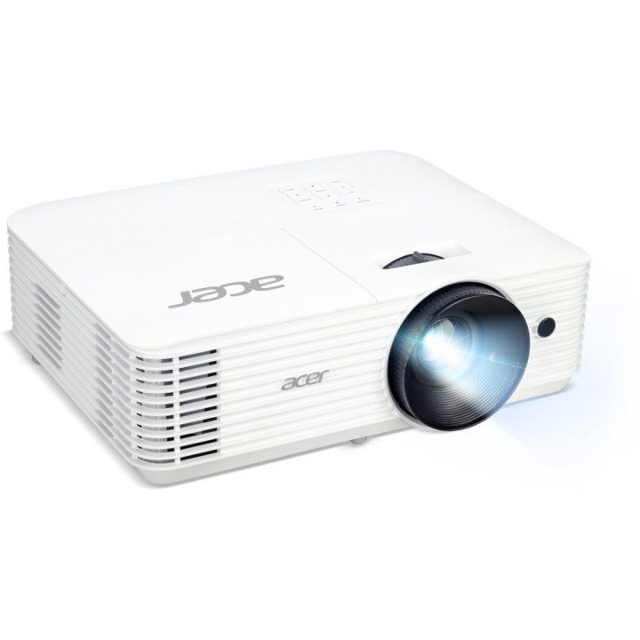Проектор Acer H5386BDi, DLP, WXGA (1280 x 720), 5000 ANSI Lumens, 20000:1, 3D, Wireless dongle included, HDMI, VGA, RS-232, Audio in, RCA, Wifi, Speaker 3W, Bag, White - MR.JSE11.001