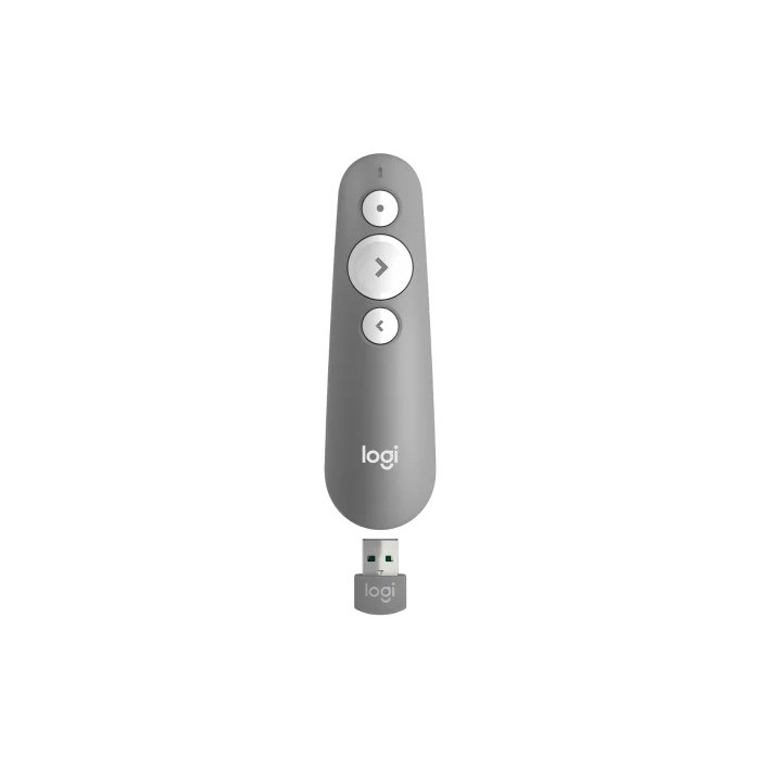 Безжичен презентер Logitech R500s Laser Presentation Remote - GREY - 910-006520