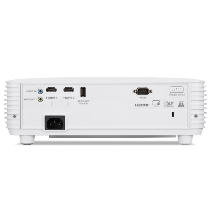 Проектор Acer P1557Ki DLP, FHD (1920x1080), 4800 ANSI LUMENS, 10000:1, 2xHDMI 3D, Wireless dongle included, Audio in/out, USB type A (5V/1A), RS-232, Bluelight Shield, LumiSense, Built-in 10W Speaker, White - MR.JV511.001