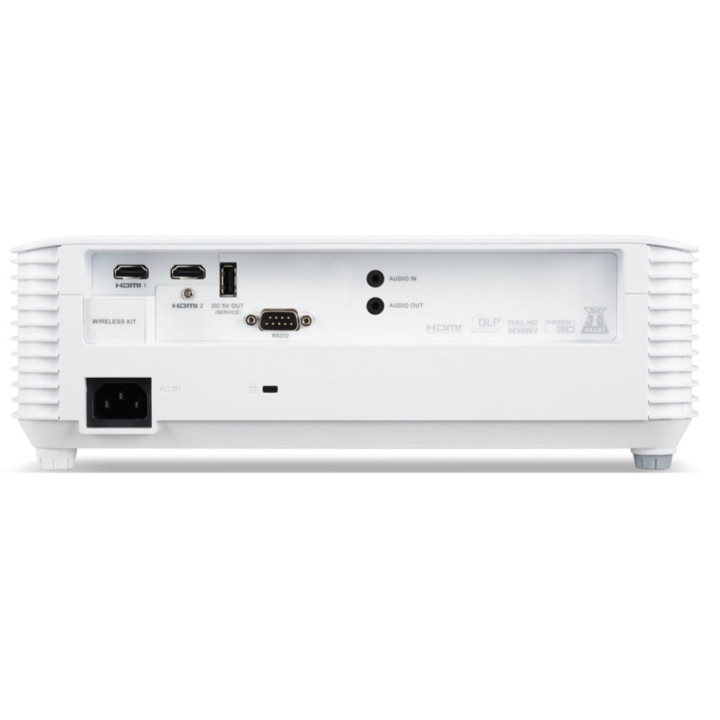 Проектор Acer X1528Ki, DLP, 1080p (1920x1080), 5200Lm, Wireless dongle included, DLP, 10000:1, 3D, HDMI, USB, RGB, RS232, DC Out (5V/1A), 3W Speaker - MR.JW011.001