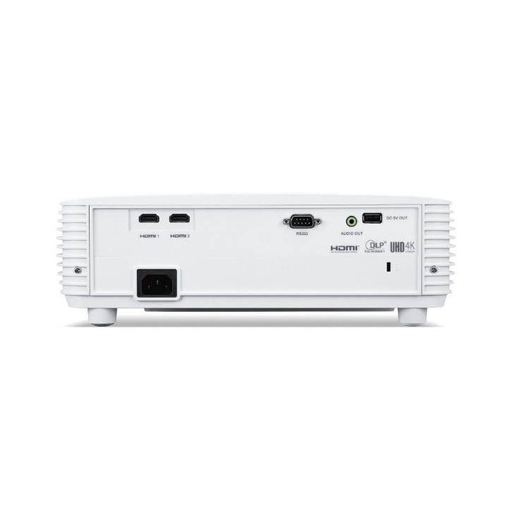 Проектор Acer H6815GTV, DLP, 4K UHD (3840x2160), 4000 ANSI Lm, 50 000:1, 1.1x, 2xHDMI, USB Type A, RS232, PC Audio 3.5mm mini jack, DC Out 5V/1.5A, Google TV dongle included, Lamp life up to 20 000h, 3W Speaker, Bag, White - MR.JXP11.001