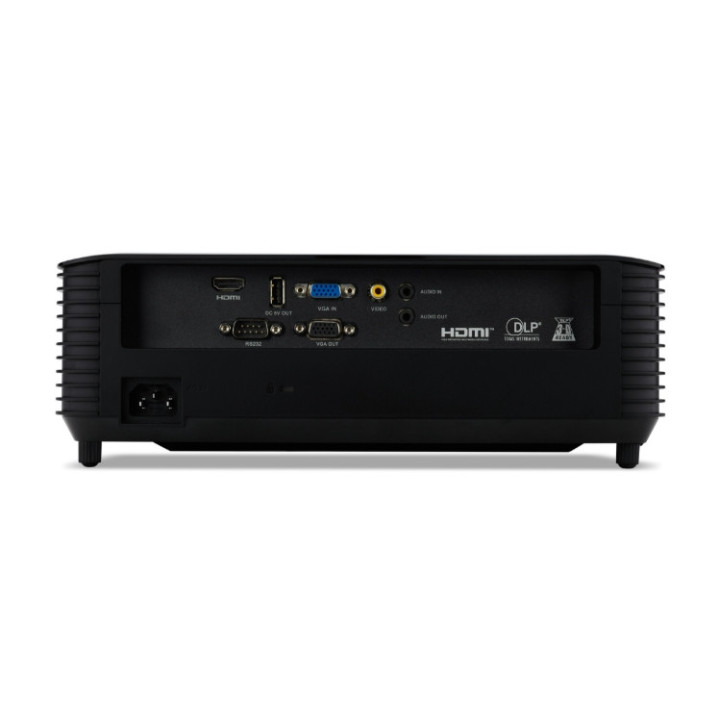 Проектор Acer X139, DLP, WXGA (1280x800), 5000 ANSI Lum, 20 000:1, 1.3x, 3D ready, VGA in/out, 2xHDMI, RCA, Audio in/out, USB type A (5V/1A), RS232, Lamp life up to 15000h, Auto Keystone, Speaker 1x3W, Black - MR.JX611.00Z