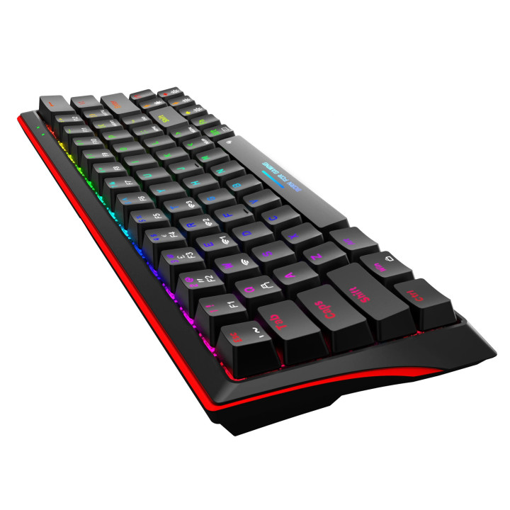 Bluetooth механична геймърска клавиатура Marvo Hecate 61WR Black KG962W-R, Bluetooth 5.0, 63 keys - MARVO-KG962W-R