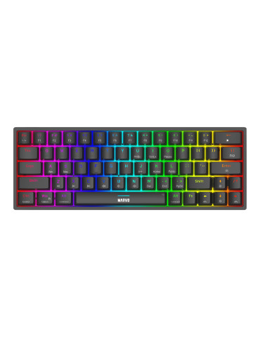 Механична геймърска клавиатура Marvo KG955 Shogo 63, TKL, 63 keys - MARVO-KG955