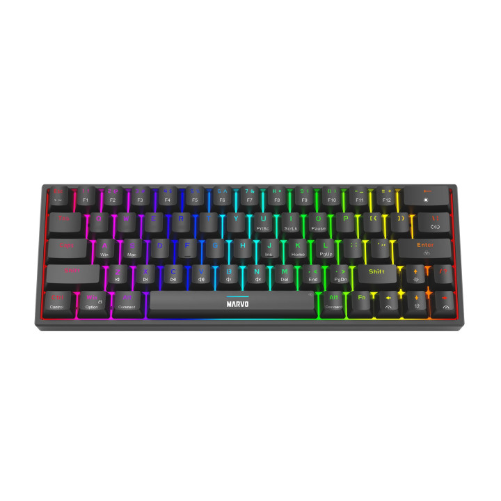 Механична геймърска клавиатура Marvo KG955 Shogo 63, TKL, 63 keys - MARVO-KG955
