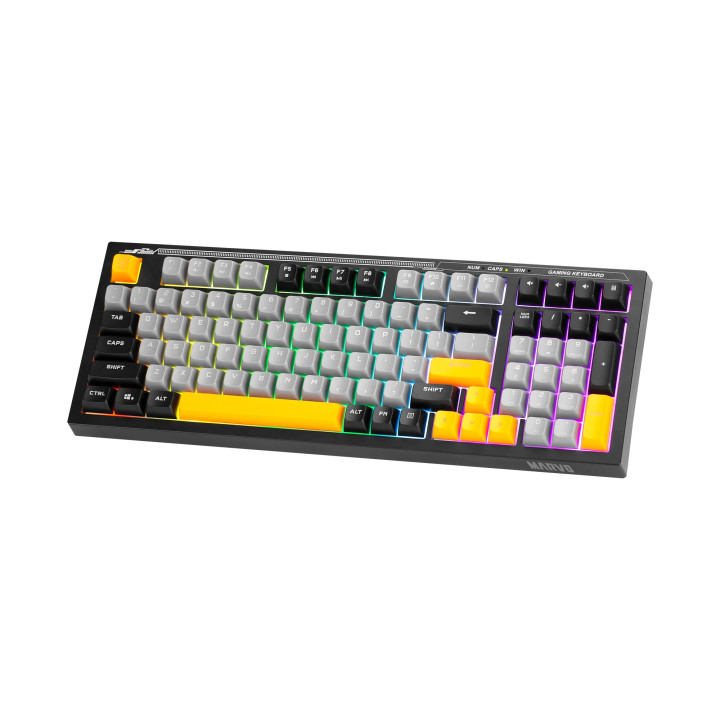 Геймърска клавиатура Marvo Soldat S50B, Rainbow, 98 keys - MARVO-K638B