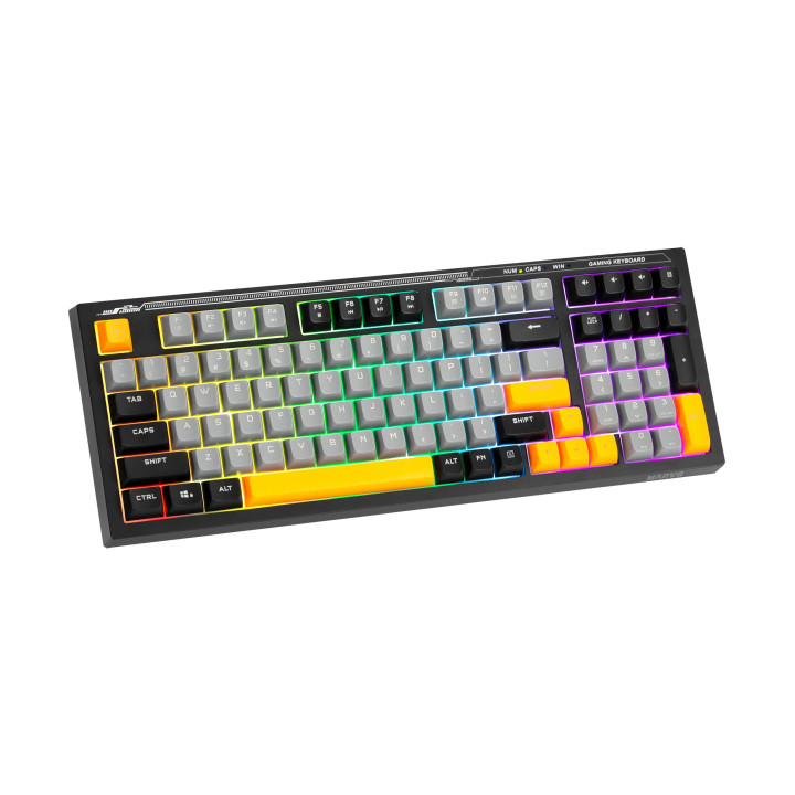 Геймърска клавиатура Marvo Soldat S50B, Rainbow, 98 keys - MARVO-K638B