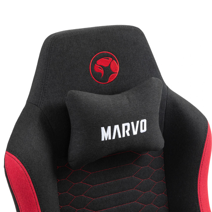 Геймърски стол Marvo CH-178 Black/Red - MARVO-CH-178-RD