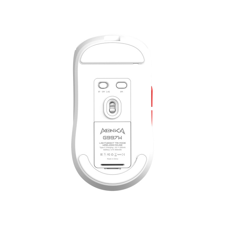 Bluetooth геймърска мишка Marvo Monka Prime G997W, 26000dpi, Bluetooth, 2.4G - MARVO-G997W