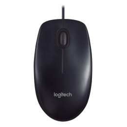 Жична мишка Logitech M90, USB, Черен - 910-001793