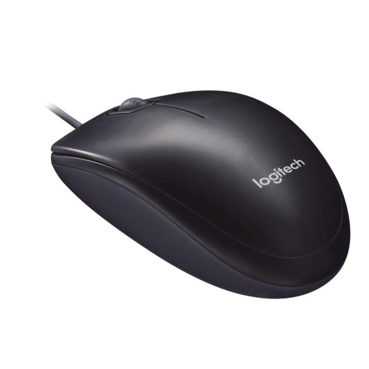 Жична мишка Logitech M90, USB, Черен - 910-001793
